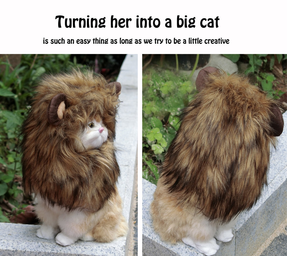Onmygogo melena de león para gatos, diseño realista y duradero