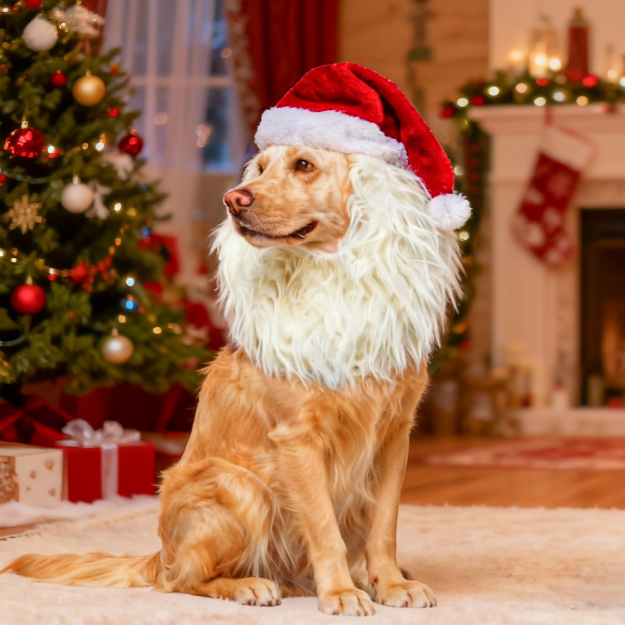 Onmygogo pelo artificial perrito alce talla M, crea un look festivo y memorable.