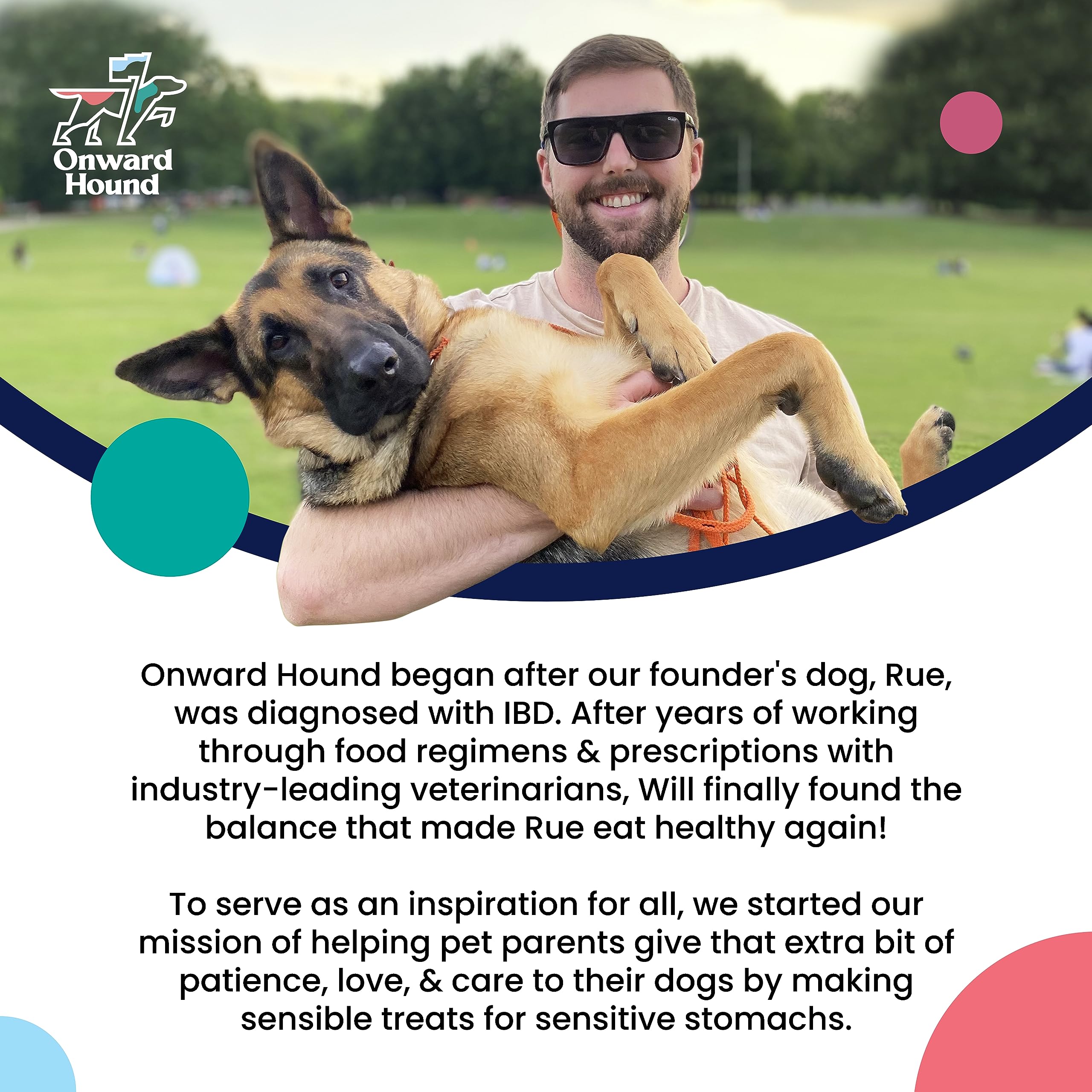 Onward Hound - entretenimiento diario con asta de alce para perros grandes.