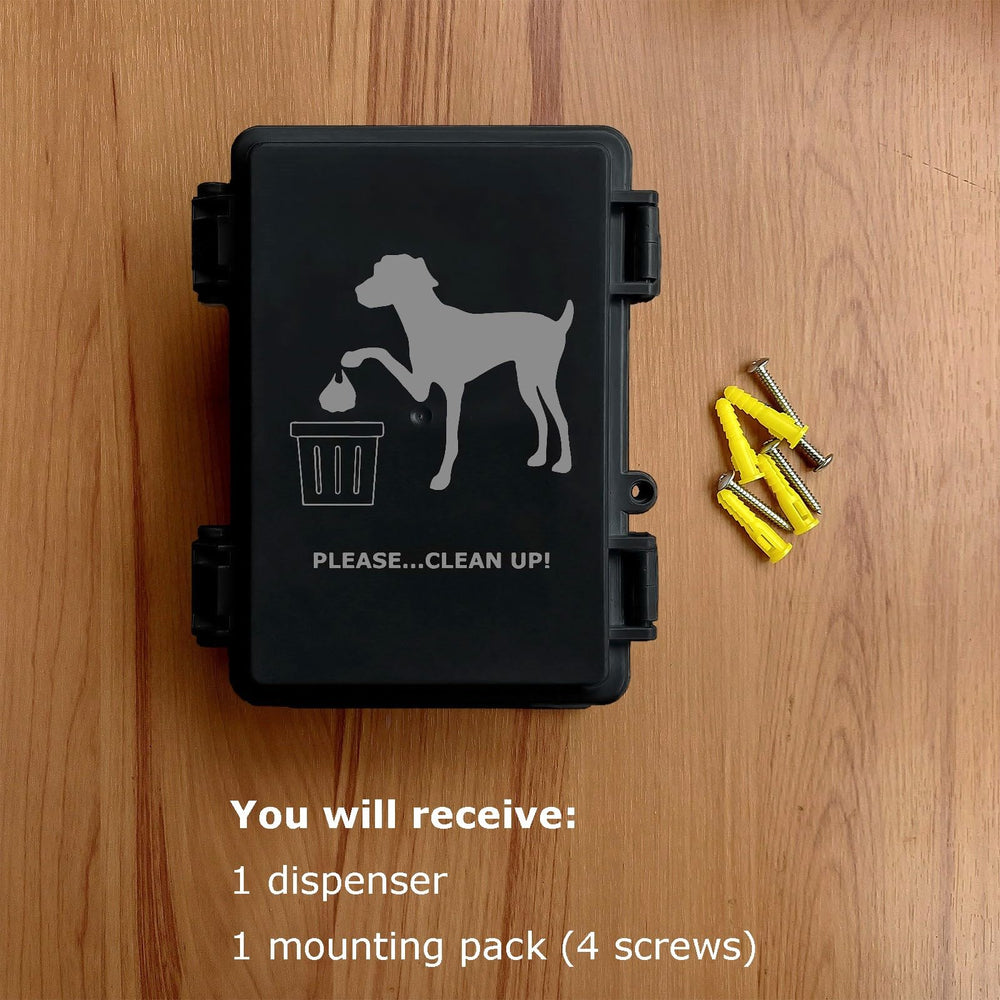Onybte dispensador-bolsas-perro-señal-de-limpieza, promueve hábitos responsables al aire libre.