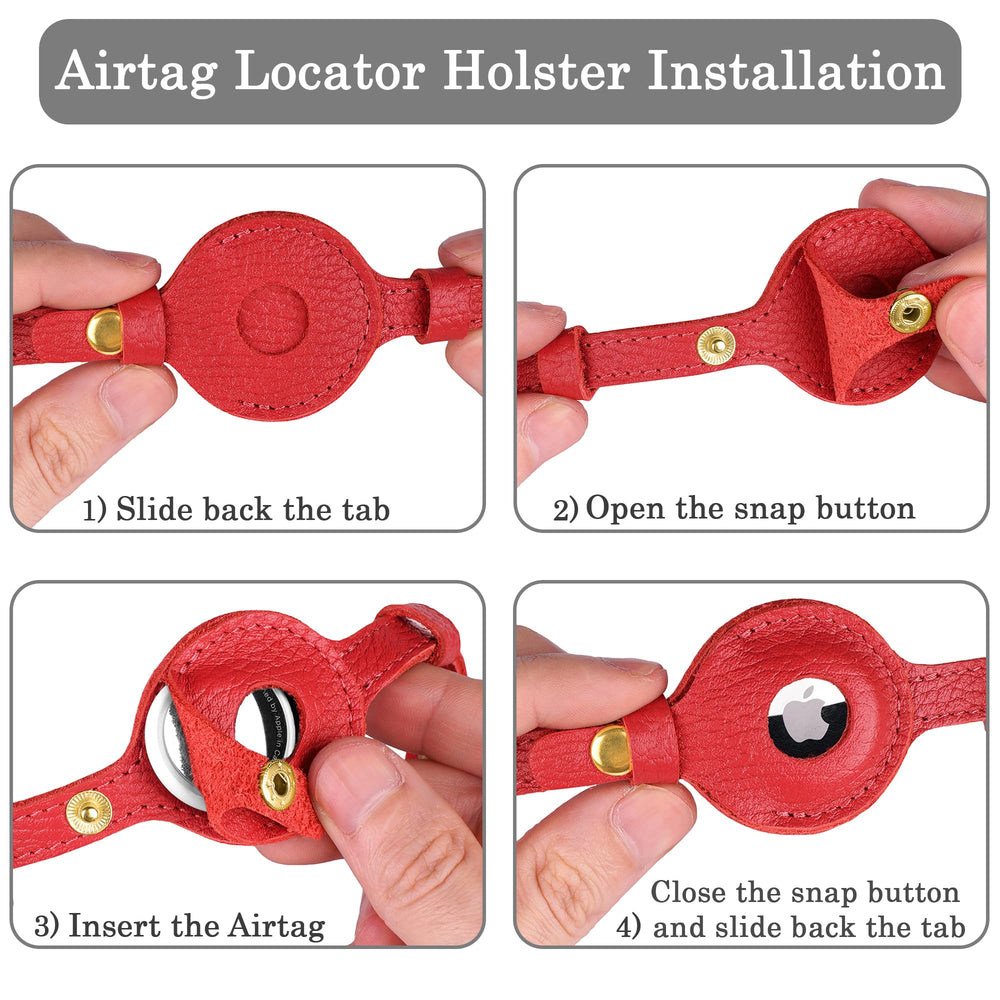 OOPSDOGGY Collar AirTag ligero y elegante para uso diario.