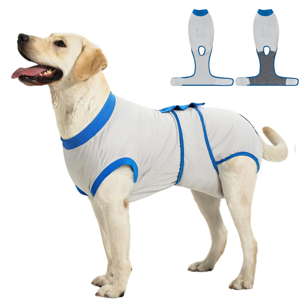 OPAW traje de recuperación para perros y gatos con cierre ajustable para un ajuste cómodo.