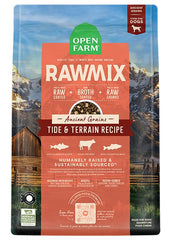 Open Farm abadejo de Alaska y salmón, croquetas con proteína alta para perros activos.