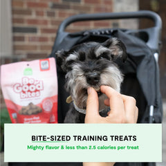 Open Farm Be Good Bites: bocaditos pequeños ideales para sesiones de entrenamiento.