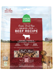 Open Farm Bocados liofilizados 95% carne para perros activos.