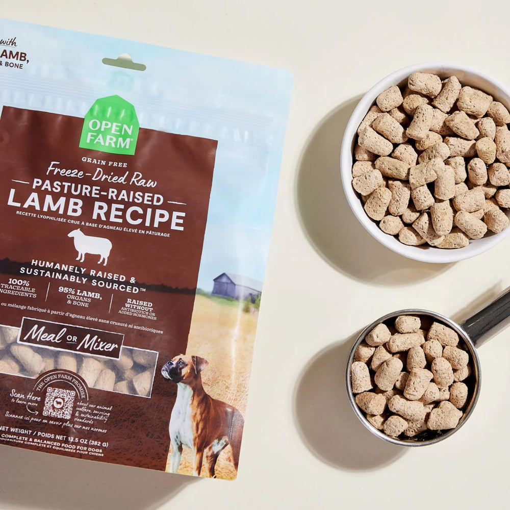 Open Farm bolsa 13,5 oz, presentación práctica para guardar y servir