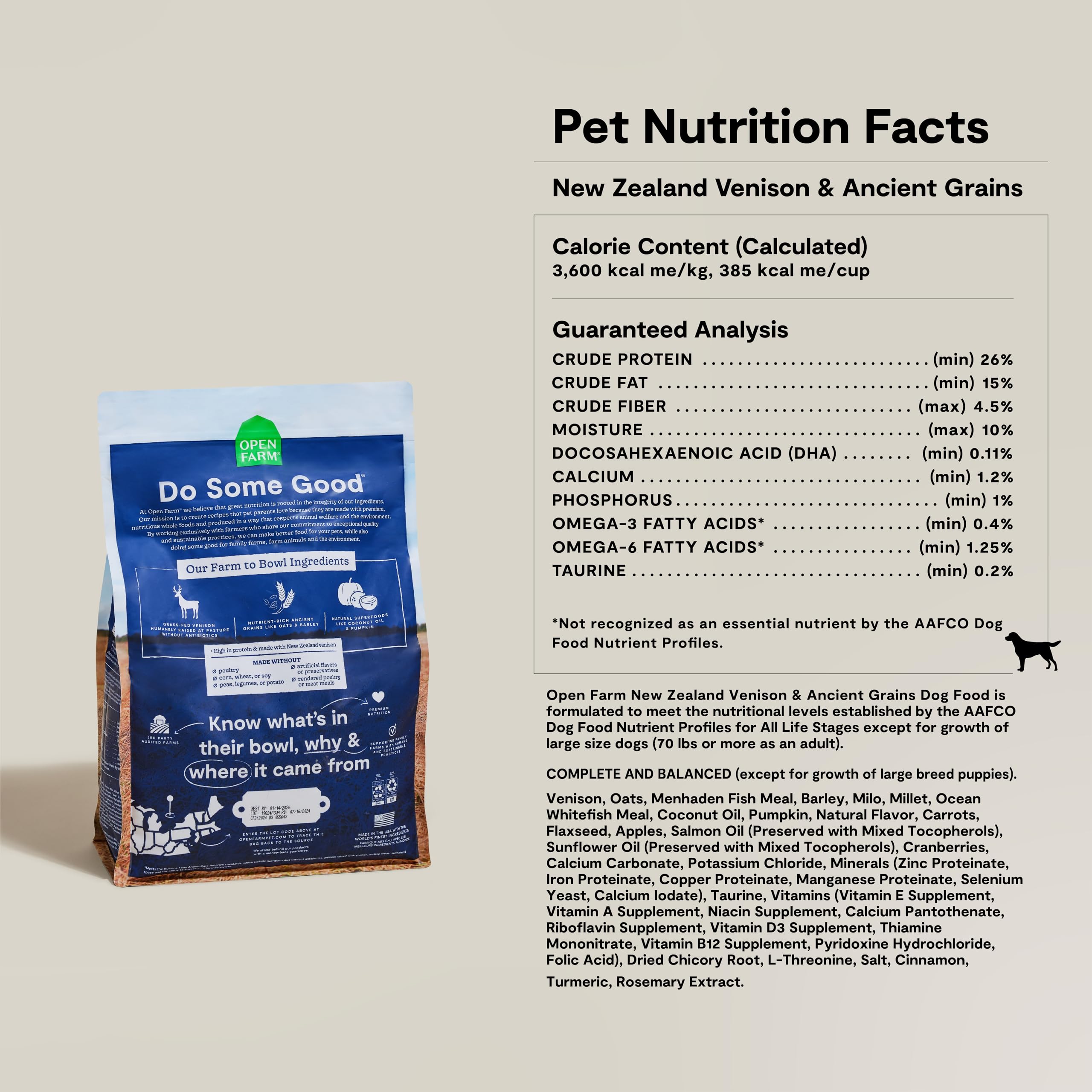 Dueño alimentando a perro con Open Farm