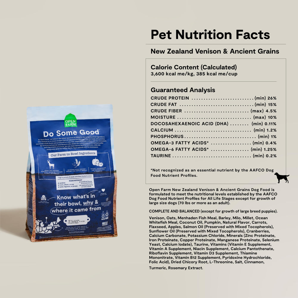 Dueño alimentando a perro con Open Farm