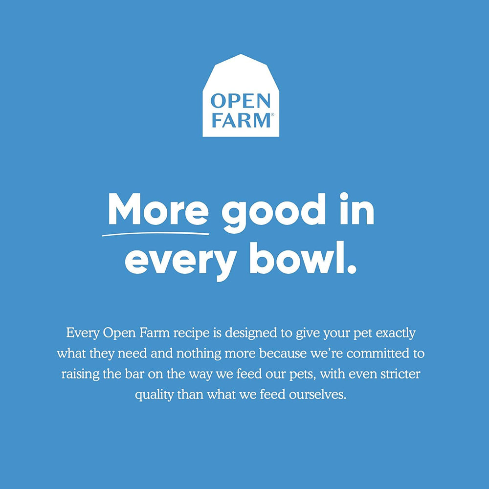 Fibras prebióticas de Open Farm para apoyar la digestión diaria.