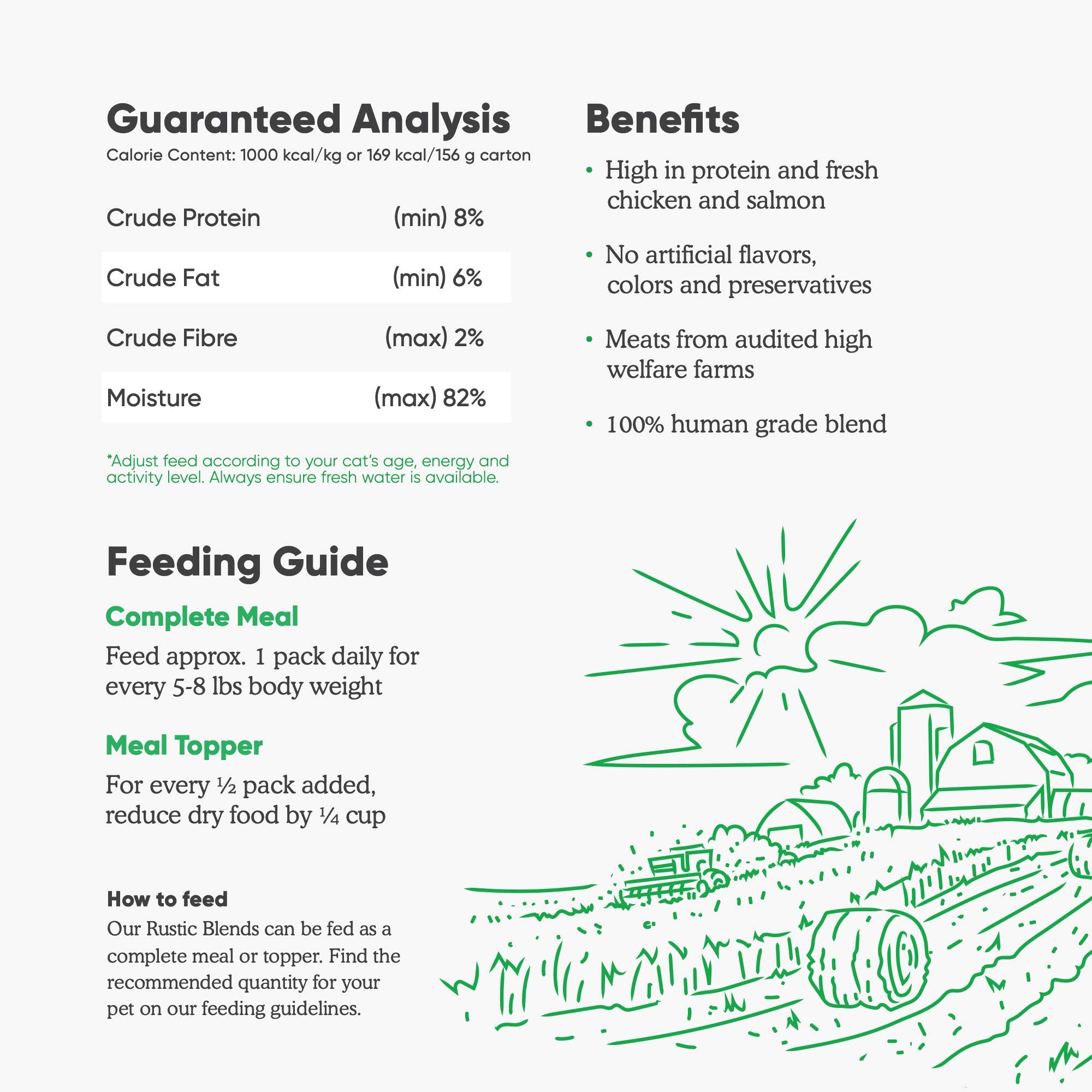 Open Farm, lentejas rojas no transgénicas complementan la proteína vegetal.