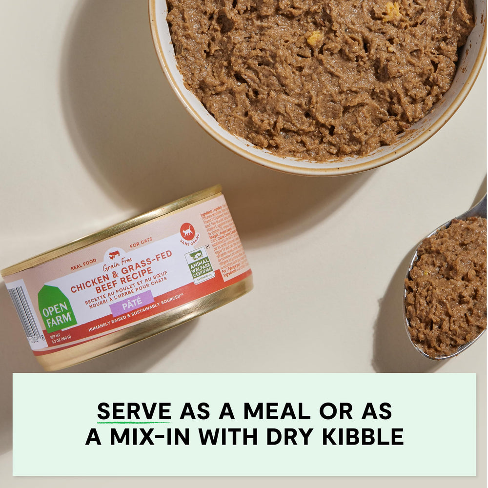 Open Farm Gato Pate Para Servir: topper sabroso para complementar croquetas.
