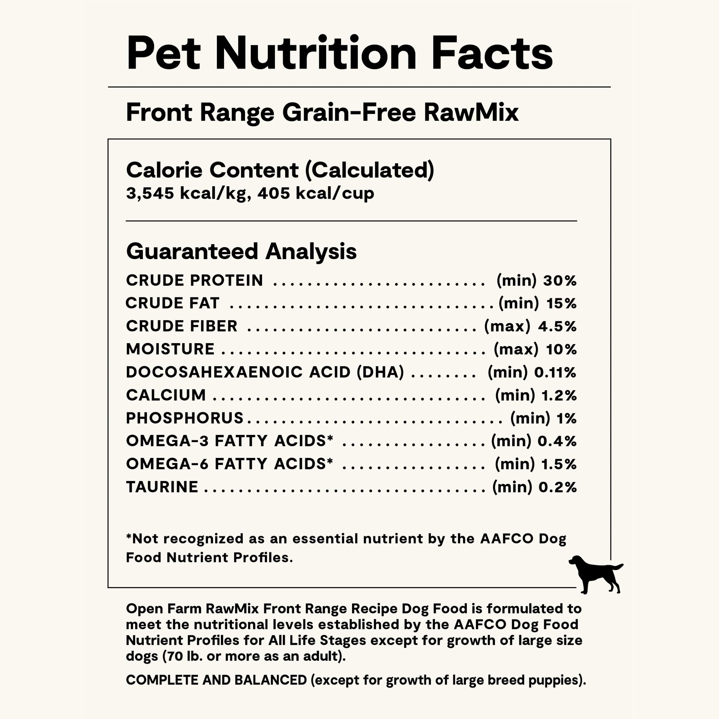 Open Farm ingredientes de carne de alta calidad: proteína real para perros