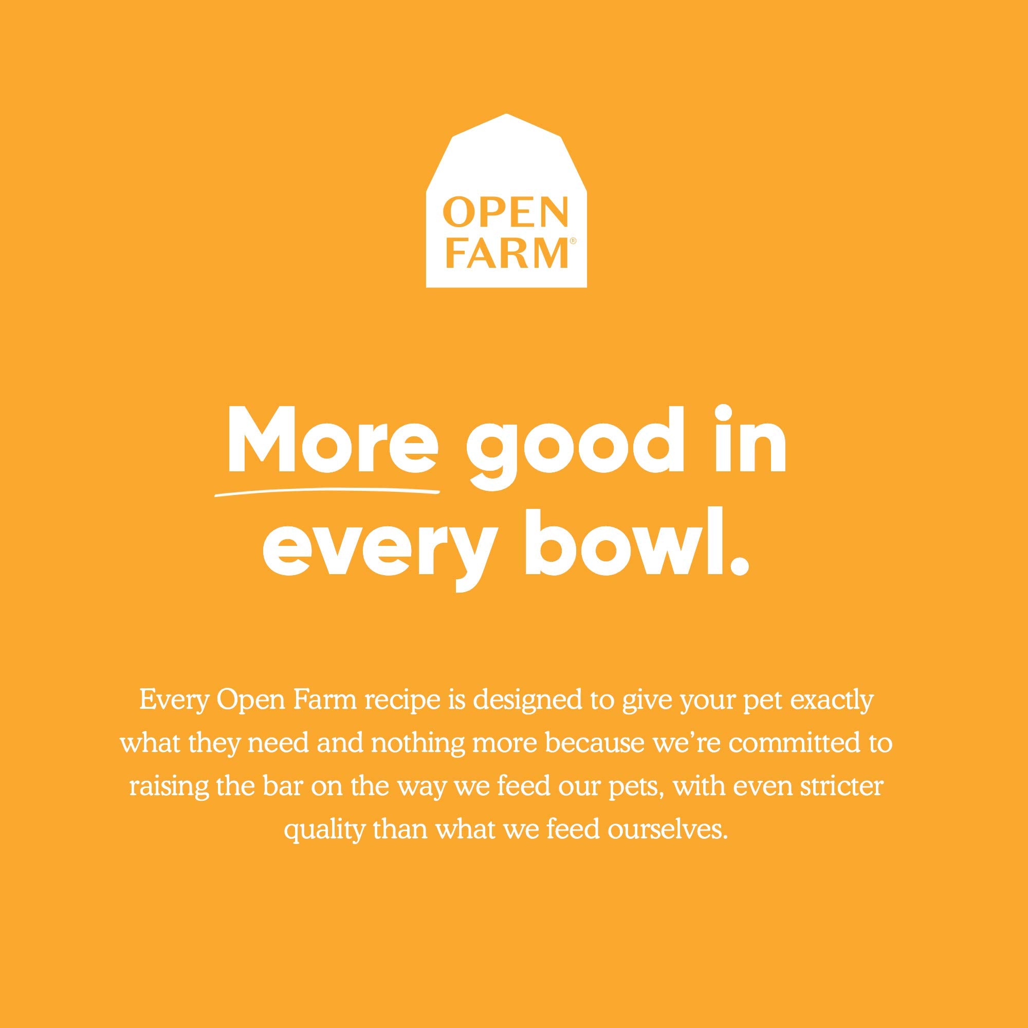 Open Farm ingredientes naturales sin artificiales, ideal para complementar las comidas de mascotas