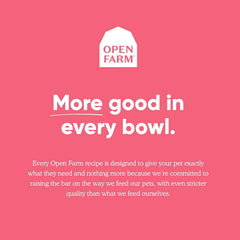 Open Farm origen 100% rastreable, trazabilidad clara de ingredientes para gatos.