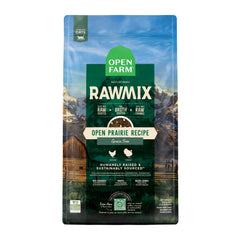 Open Farm RawMix, alimento seco para gatos con caldo de hueso, textura sabrosa y crujiente.