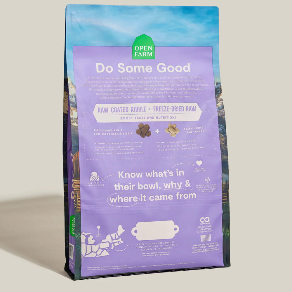 Open Farm RawMix bolsa de 20 libras para conveniencia