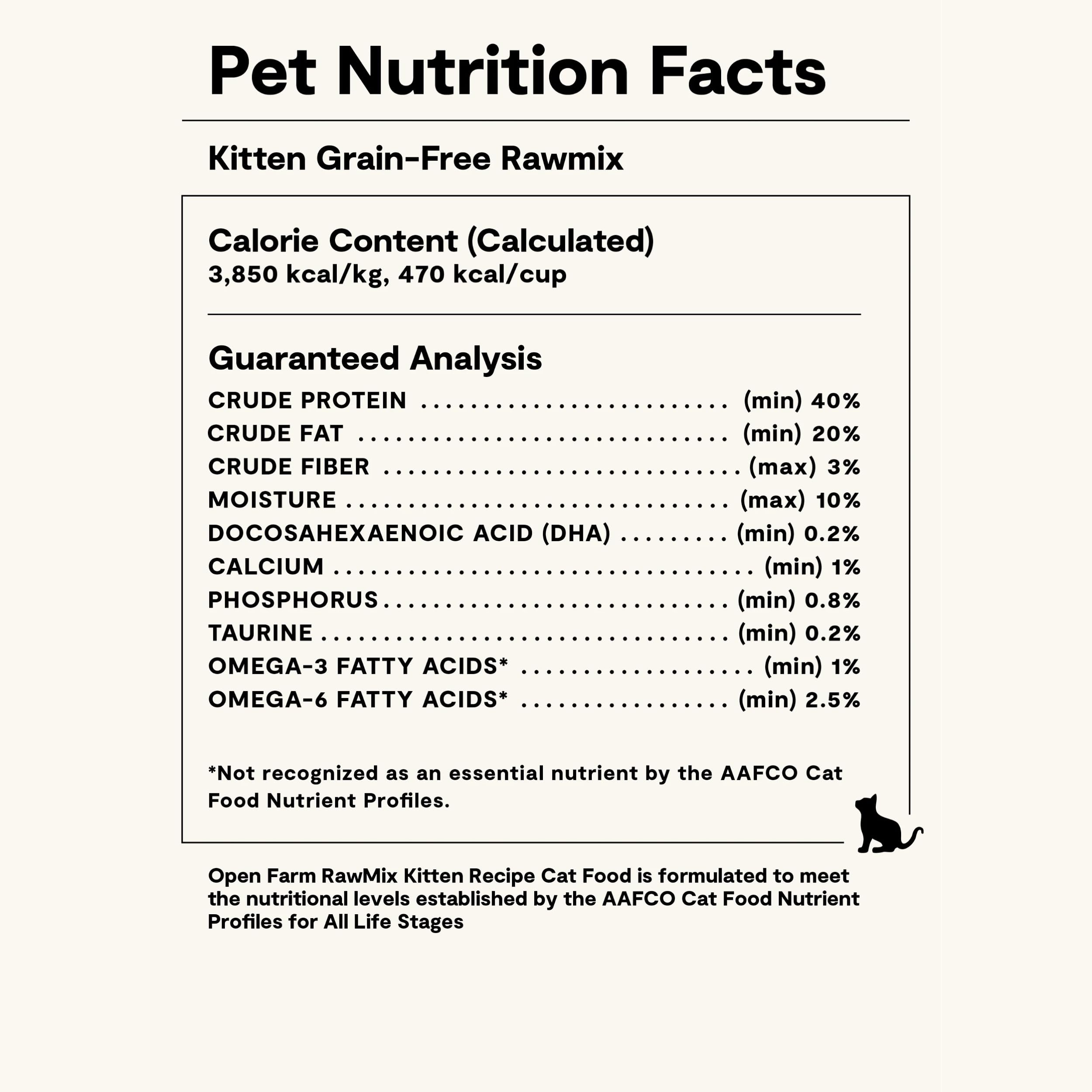Open Farm RawMix fórmula para gatitos, nutrición equilibrada