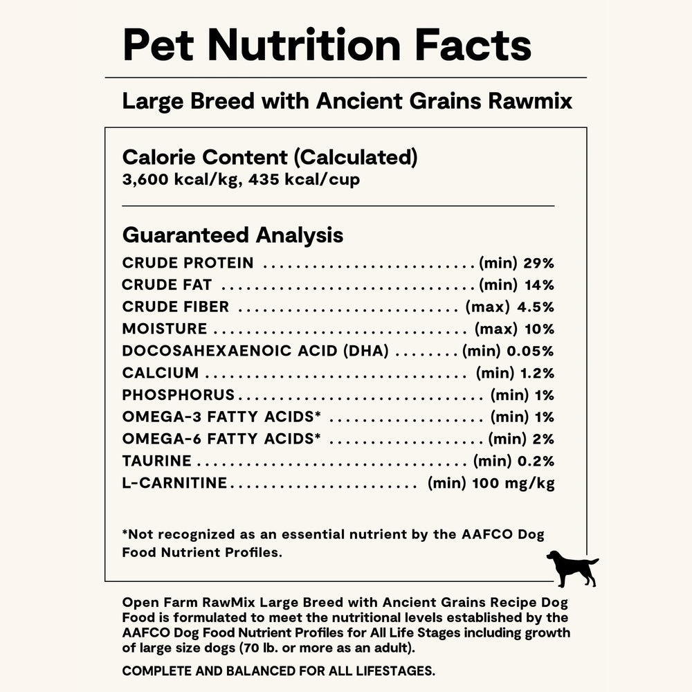 Open Farm RawMix croquetas grandes para perros de razas grandes