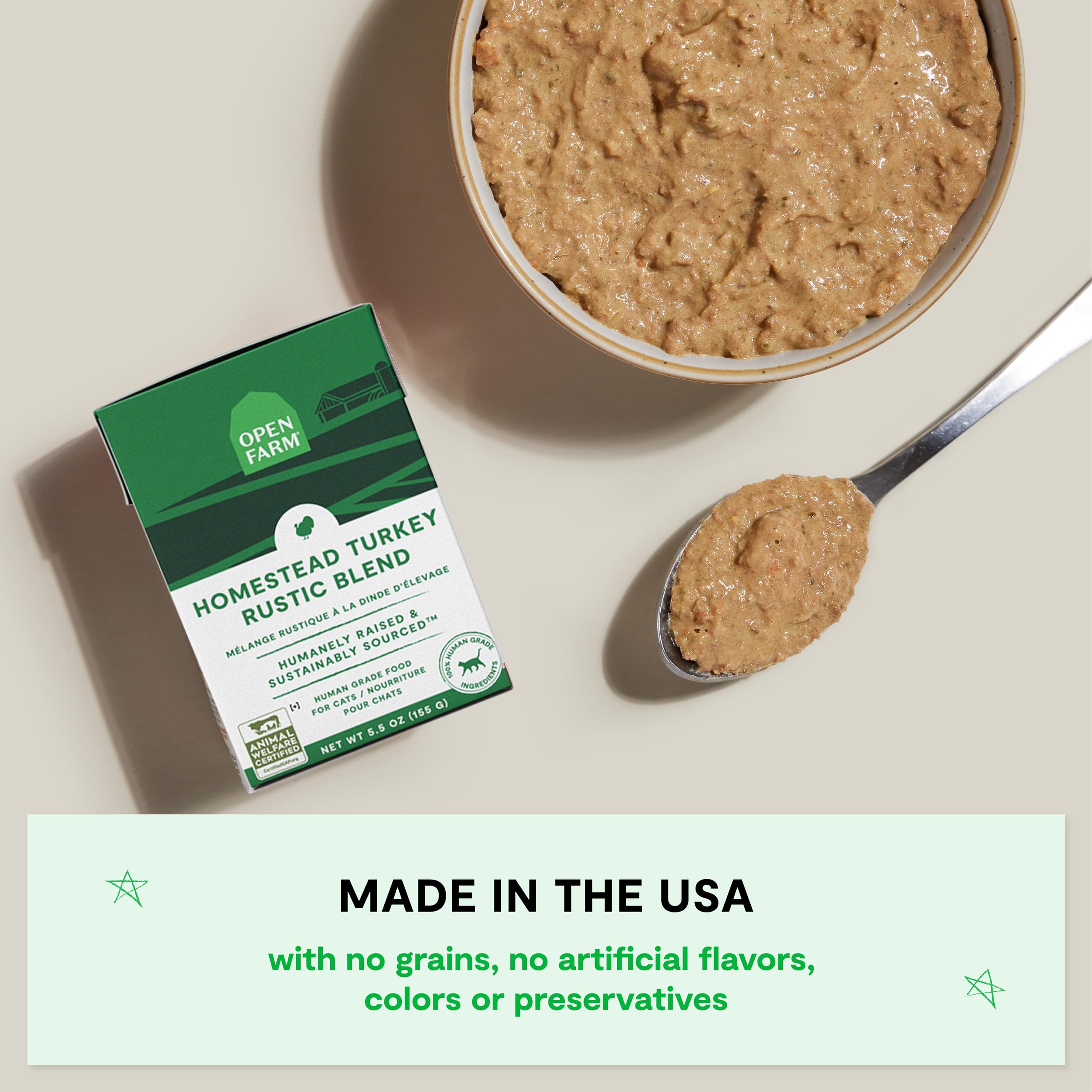 Open Farm Rustic Blend, variedad de sabores para mantener el cuenco interesante.