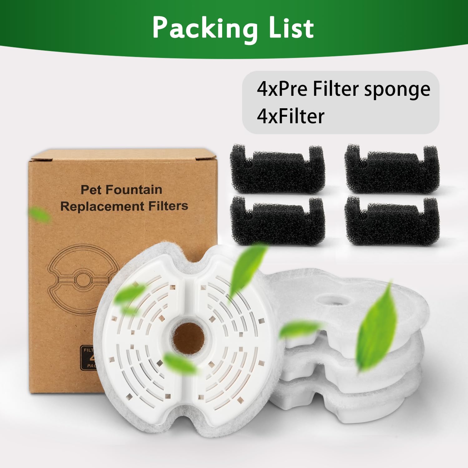 Cambiar filtros cada 2-4 semanas para agua más limpia.