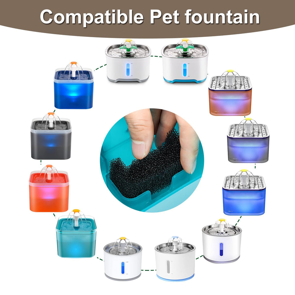 Opeth filtro espuma para fuente de gatos, repuesto confiable para mantener agua limpia.