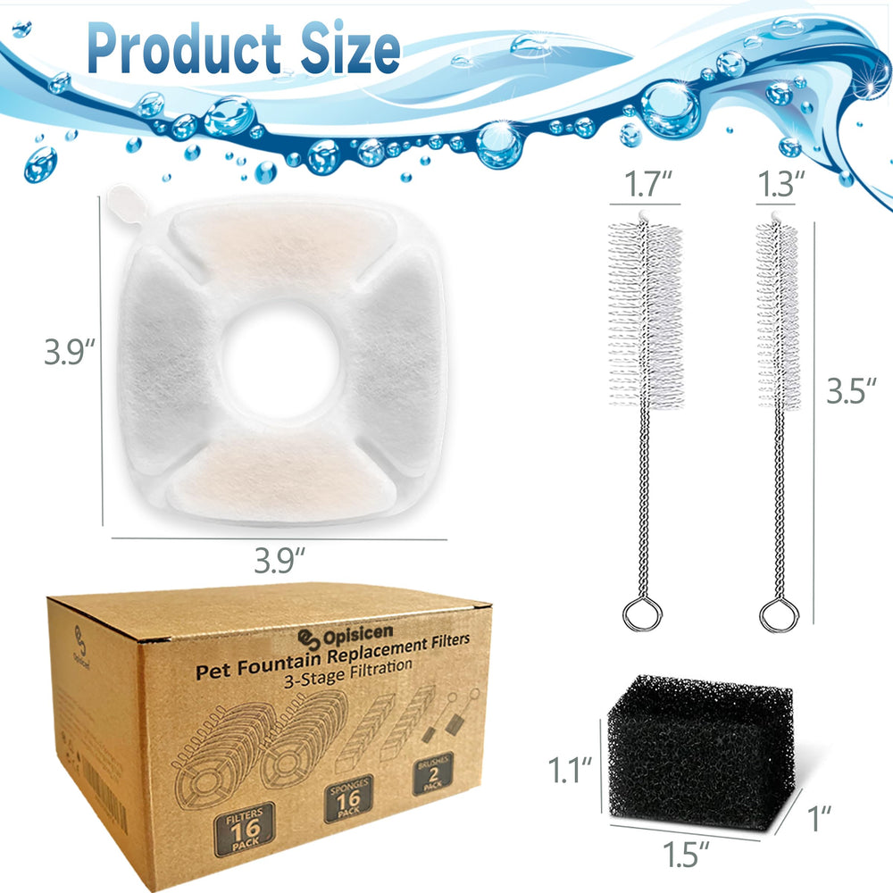 OPISICEN esponjas de pre-filtrado para mayor protección de la bomba.