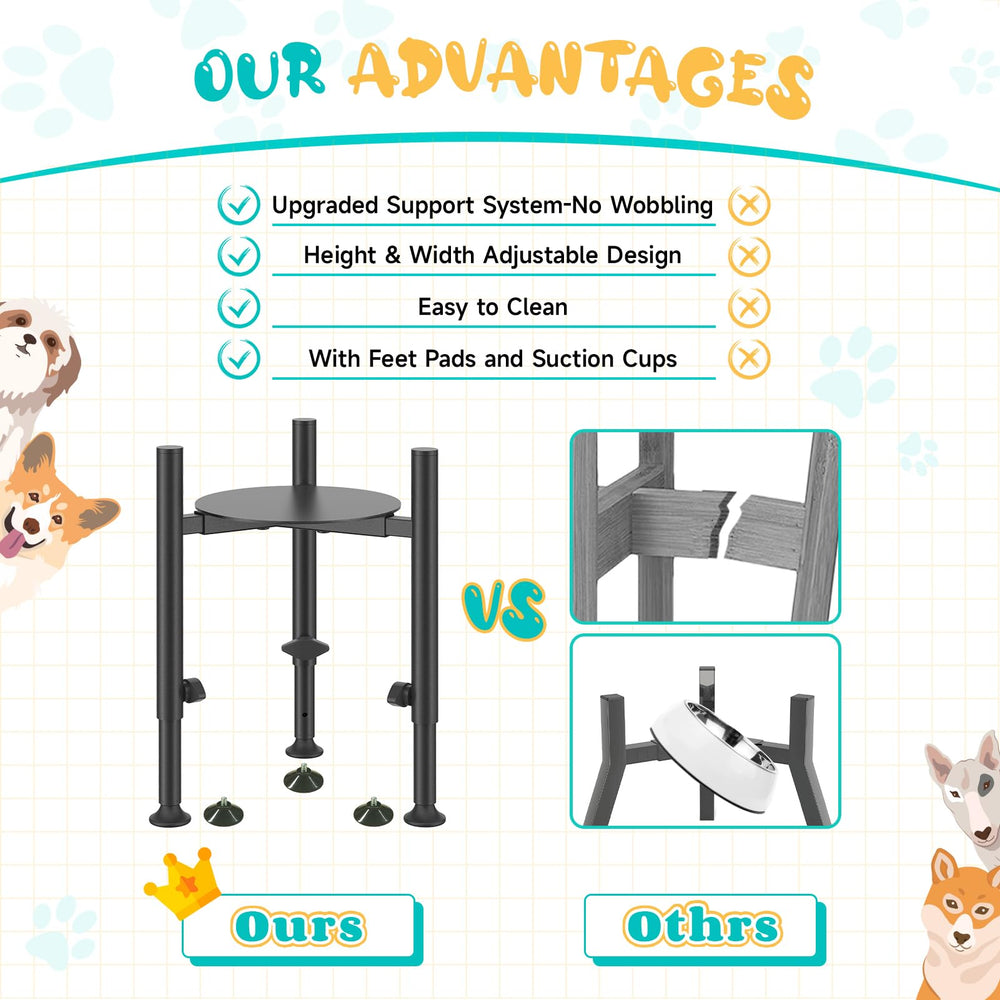 Uso en interiores y exteriores con Oppro soporte elevador para perros