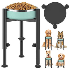 Oppro plato elevado para perros con 4 alturas mejora la postura al comer