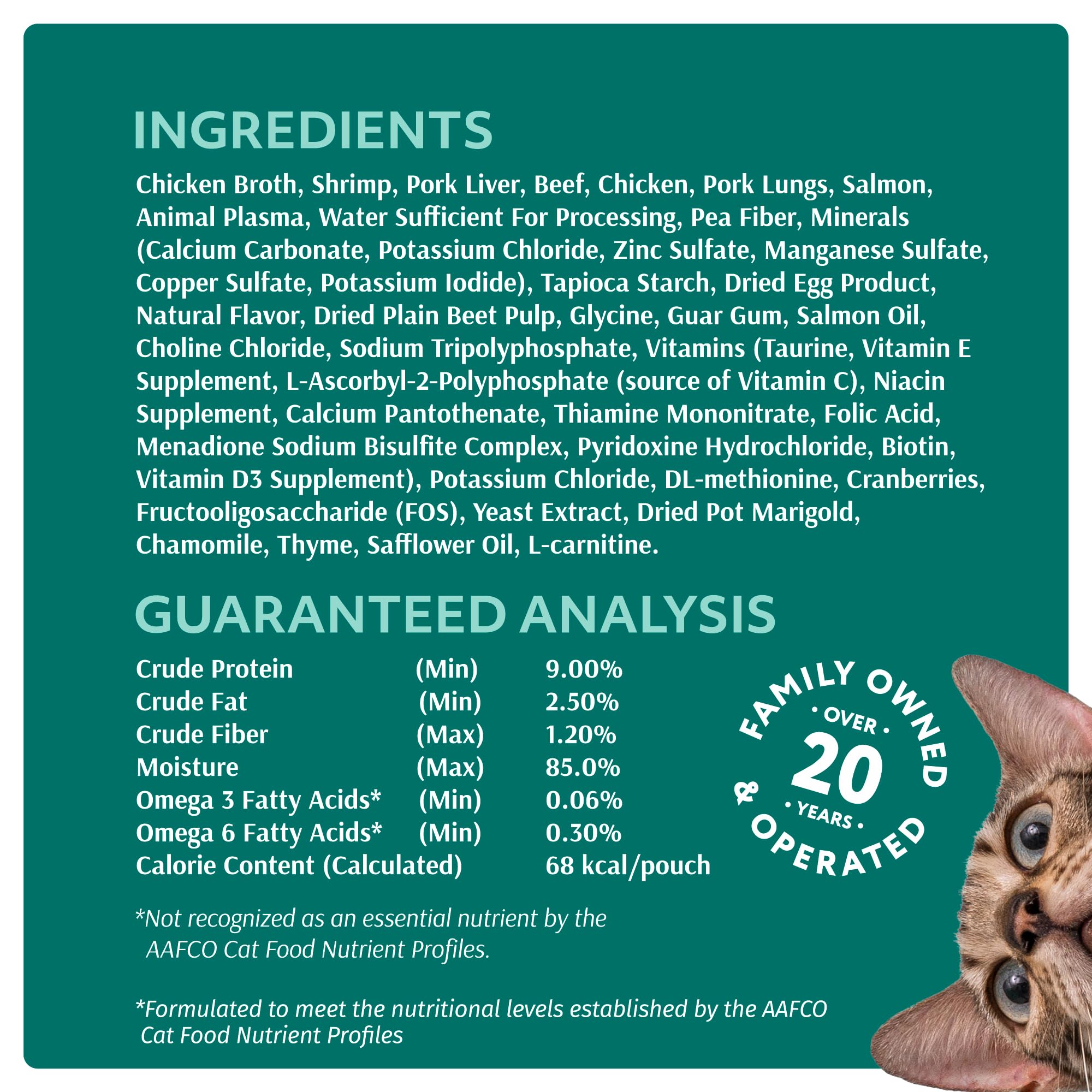Optimeal ingredientes europeos naturales, sin colorantes ni OGM.