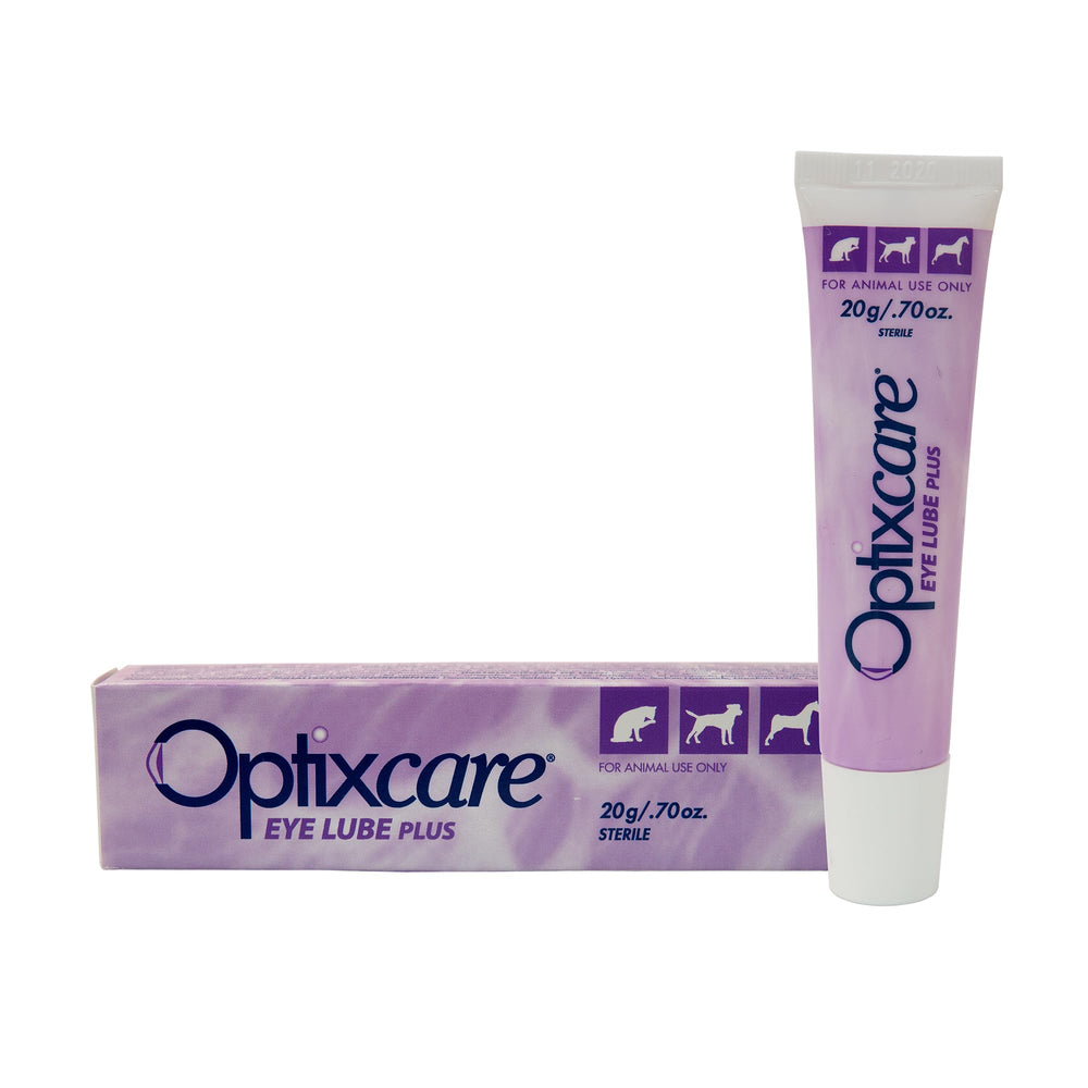 OptixCare Eye Lube Plus 20g, promueve protección y hidratación ocular en sesiones clínicas.