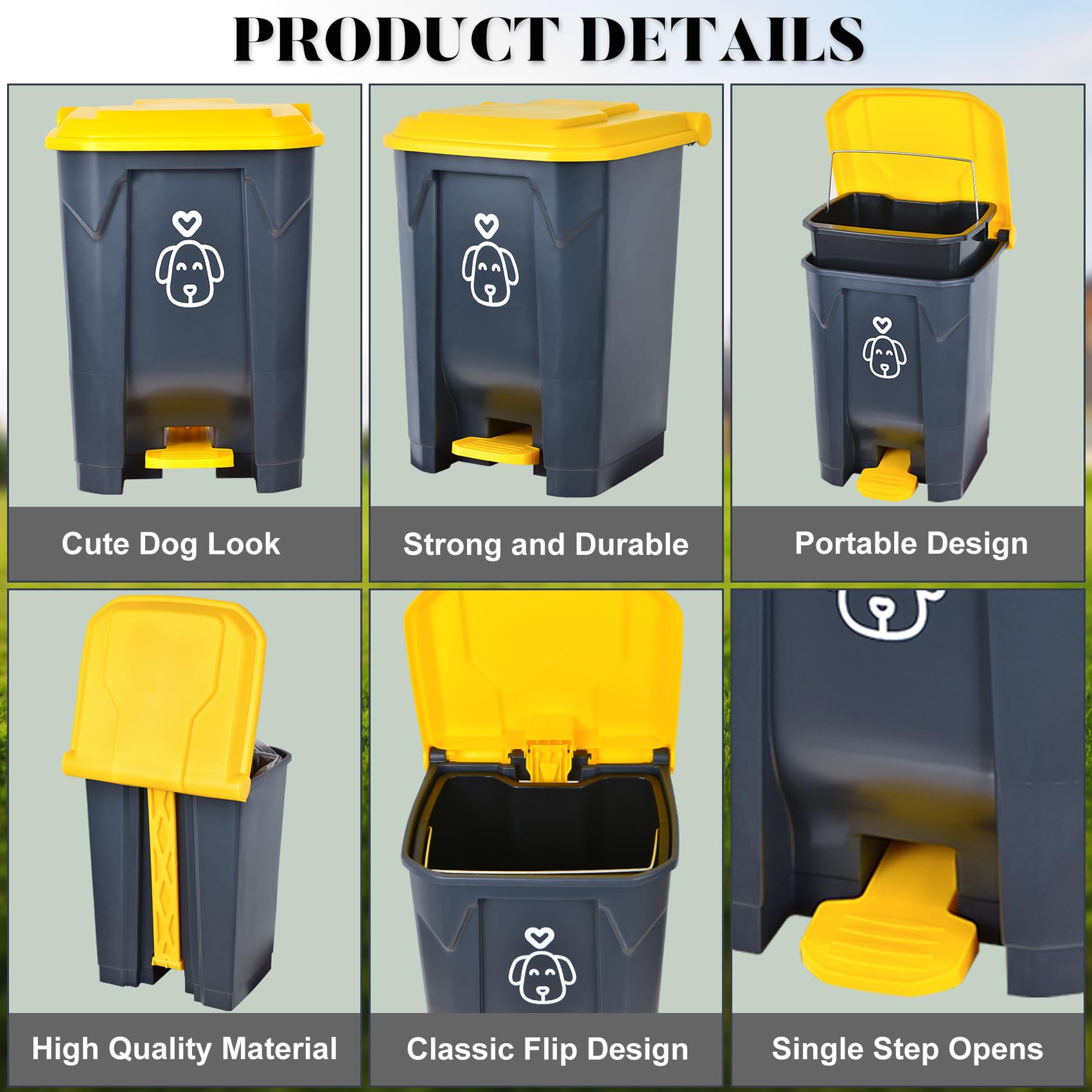 Origreen bolsas de basura para perro, 200 grandes y 90 pequeñas, resistentes e impermeables.