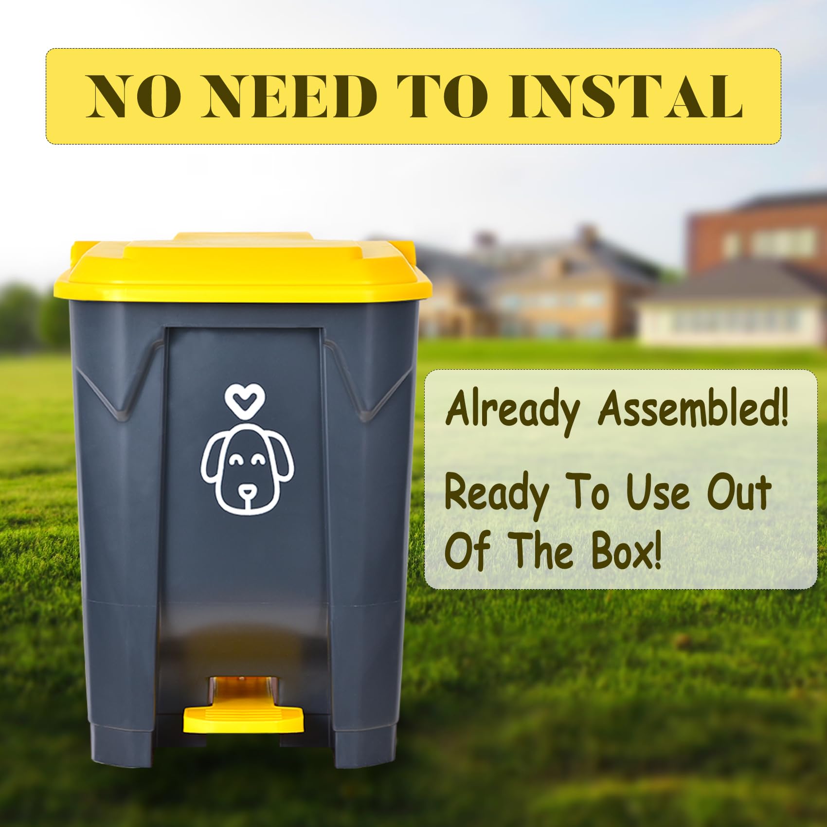 Origreen capacidad de 15L con cubo interior extraíble para limpieza fácil.