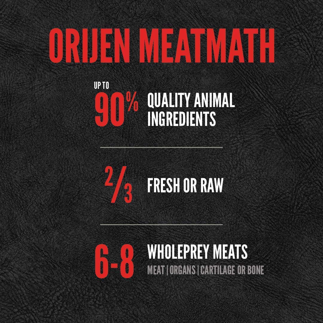 ORIJEN Premios Originales para Gatos: ingredientes crudos de pollo, pavo y rape para sabor natural.