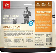 ORIJEN Premios Originales para Gatos: premios crujientes, perfectos para entrenamiento y mimos.