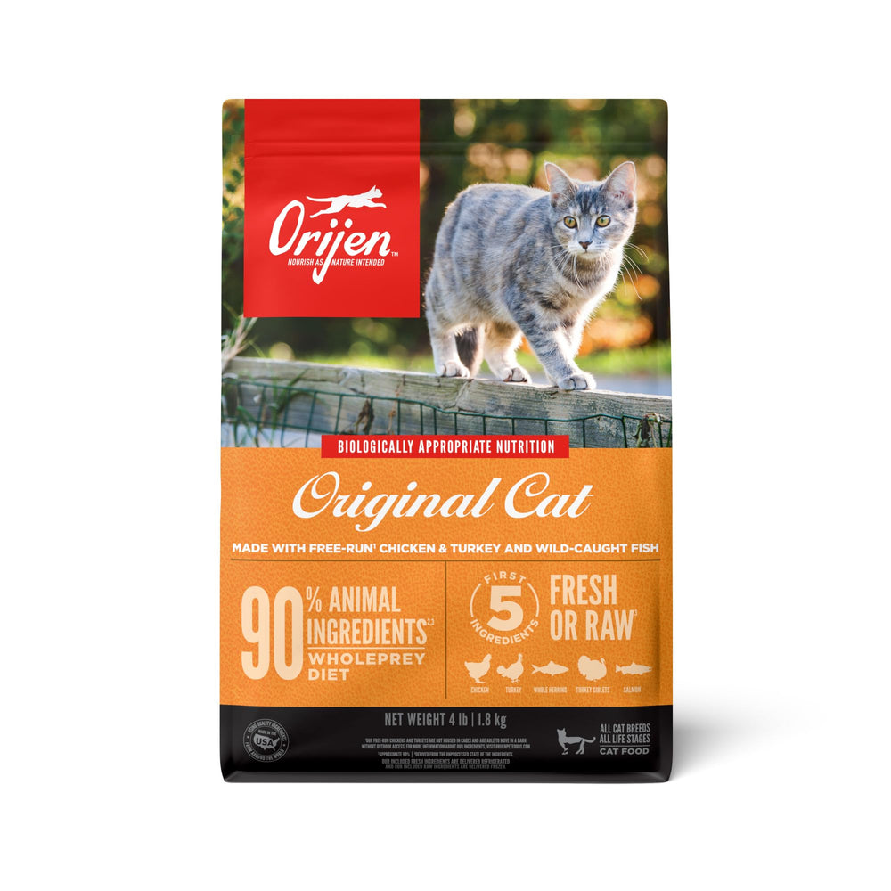 ORIJEN Original para Gato: bolsa de 4 libras para nutrición completa.