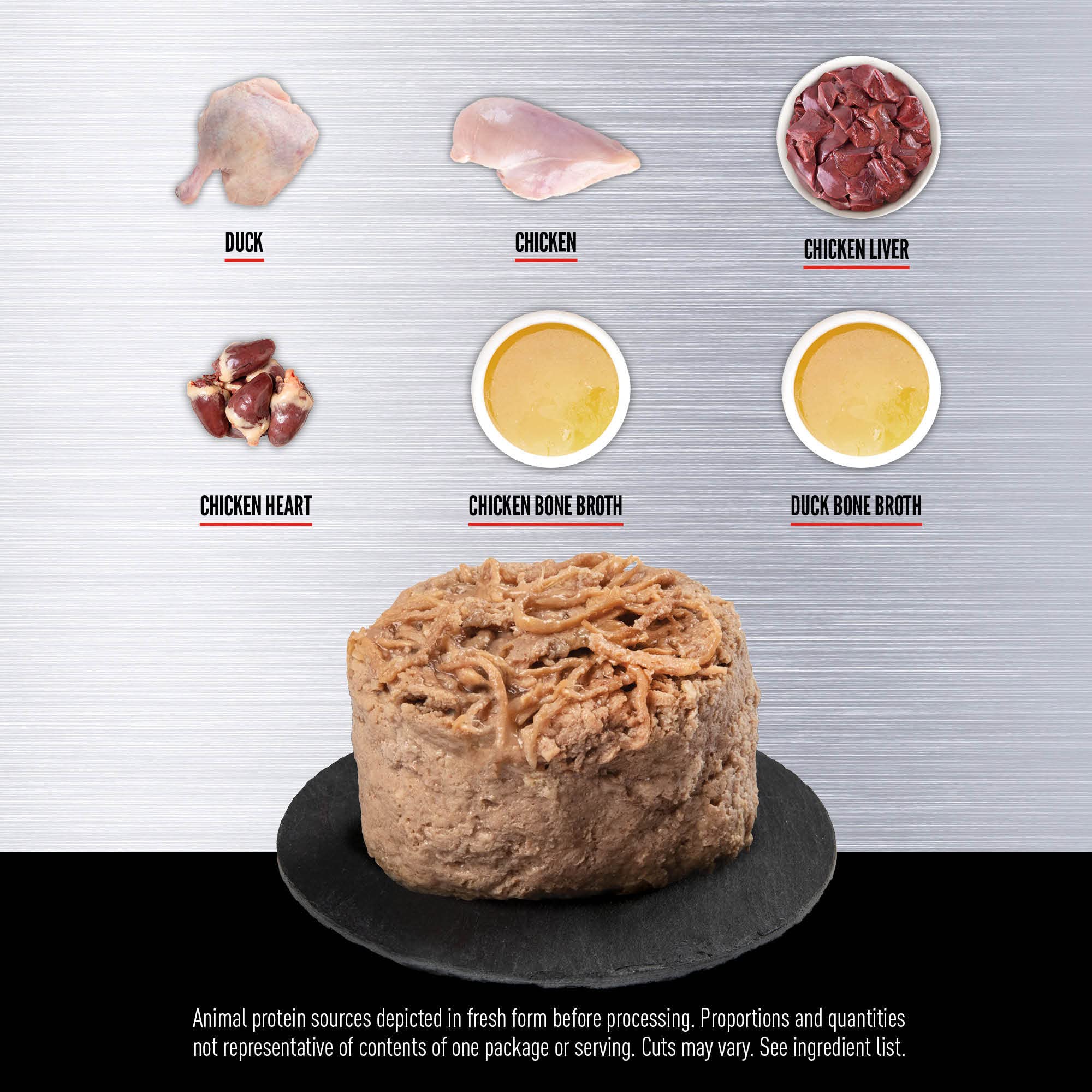 ORIJEN: incluye órganos y huesos para un perfil nutritivo.