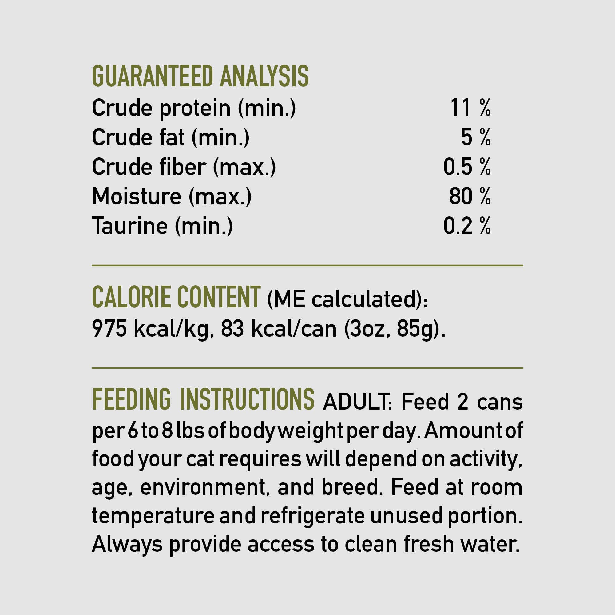Perfil nutricional rico en proteínas animales.