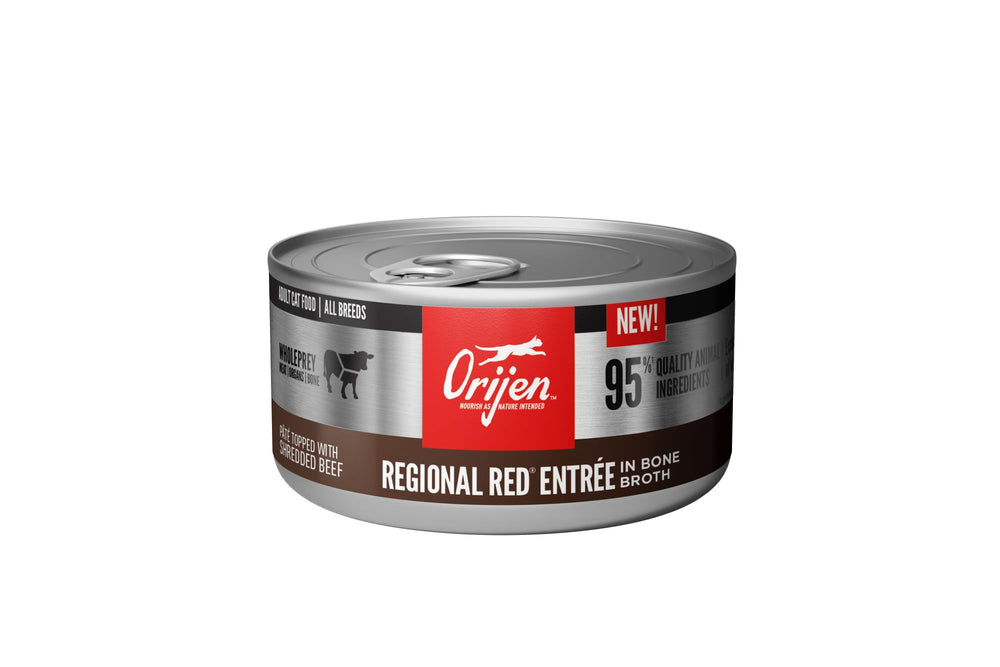 ORIJEN Regional Red Entree en caldo: hidratación natural para gatos.