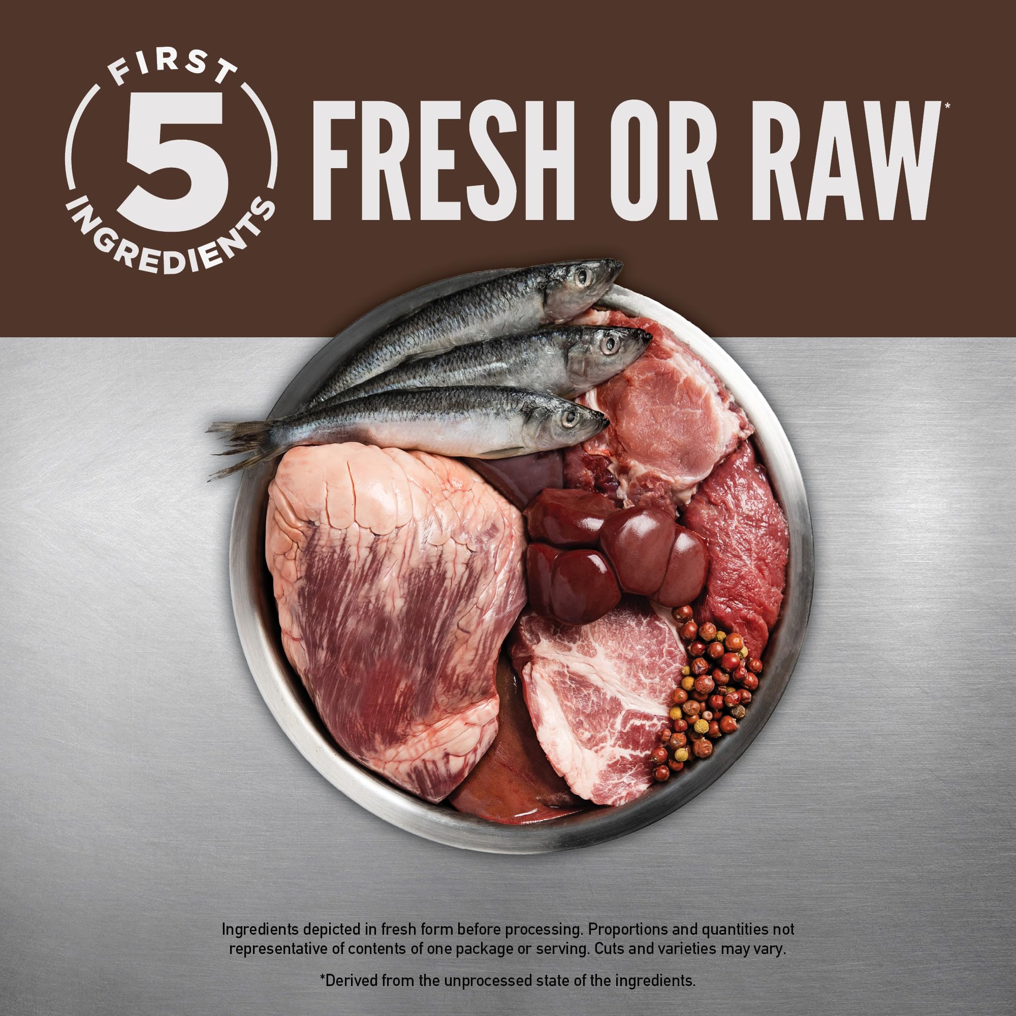 ORIJEN Regional Red primeros ingredientes carne de res, cerdo, caballa e hígado.