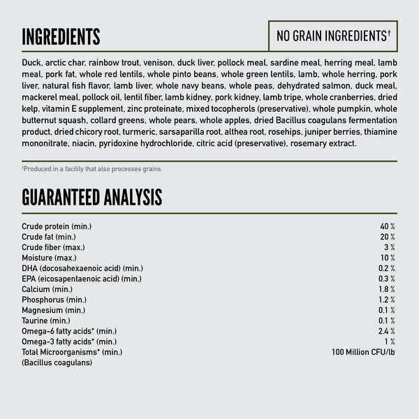 Ingredientes WholePrey: órganos, cartílagos y huesos en ORIJEN TUNDRA