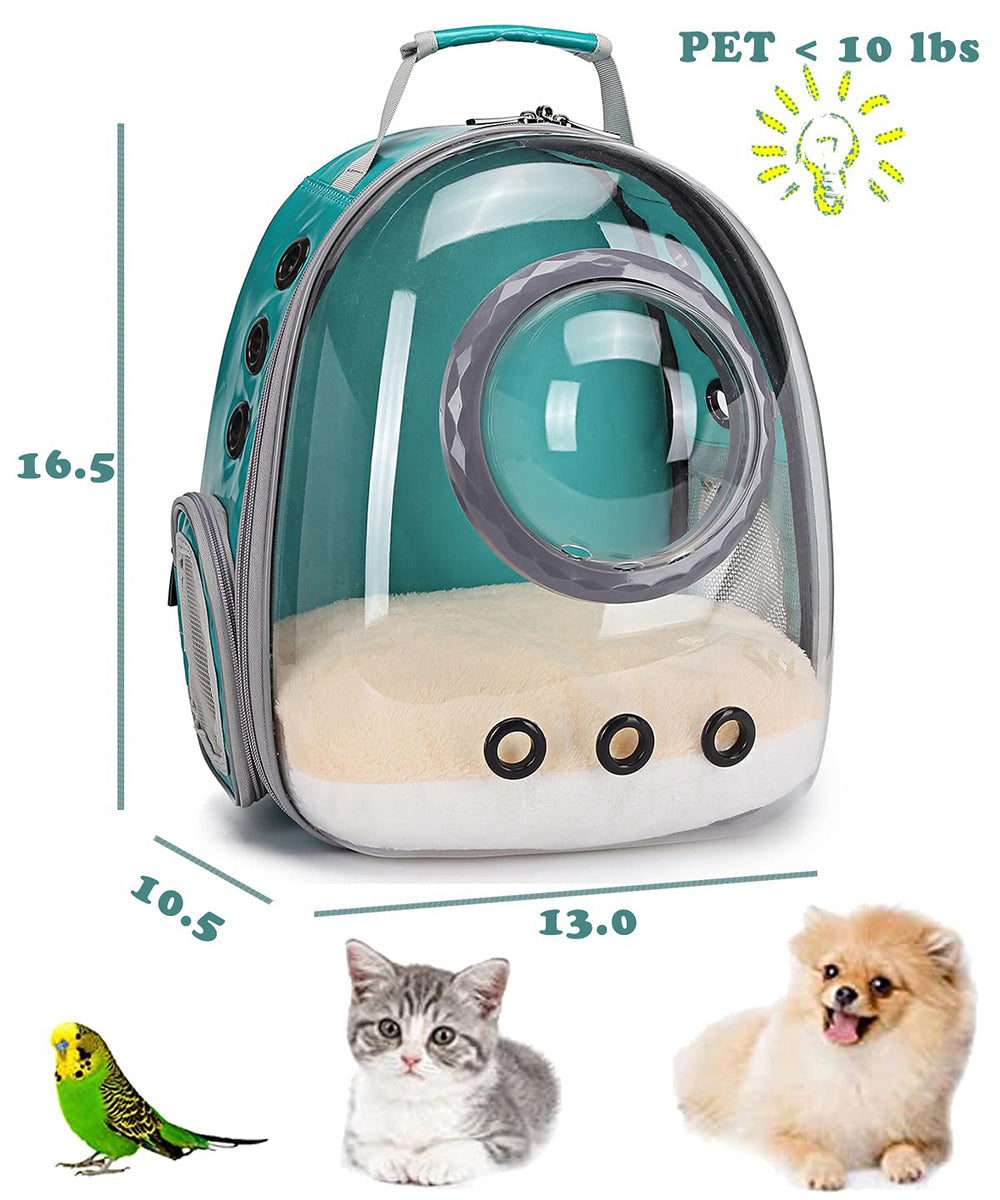 ORIZZP Bubble Portamascotas: vista clara para el conejito durante caminatas