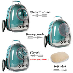 ORIZZP Bubble Portamascotas: diseño verde para uso diario con una mascota