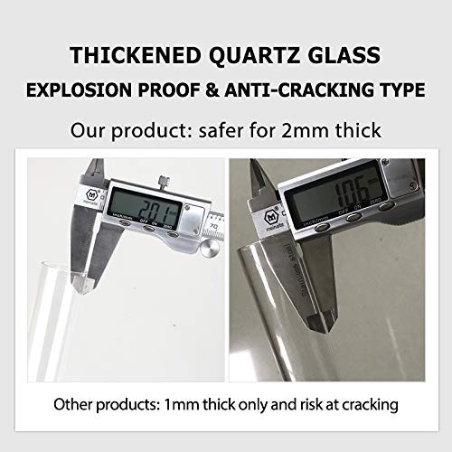 Orlushy calentador submersible 300W con cristal de cuarzo de 2 mm resistente