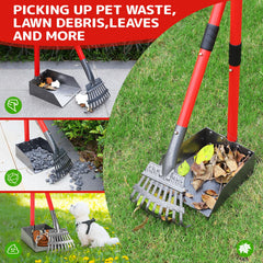 Ormalla pooper-scooper bandeja de recogida resistente para hojas y desechos.