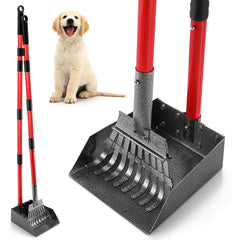 Ormalla pooper-scooper con pala y bandeja de acero inoxidable para recoger desechos duraderos.