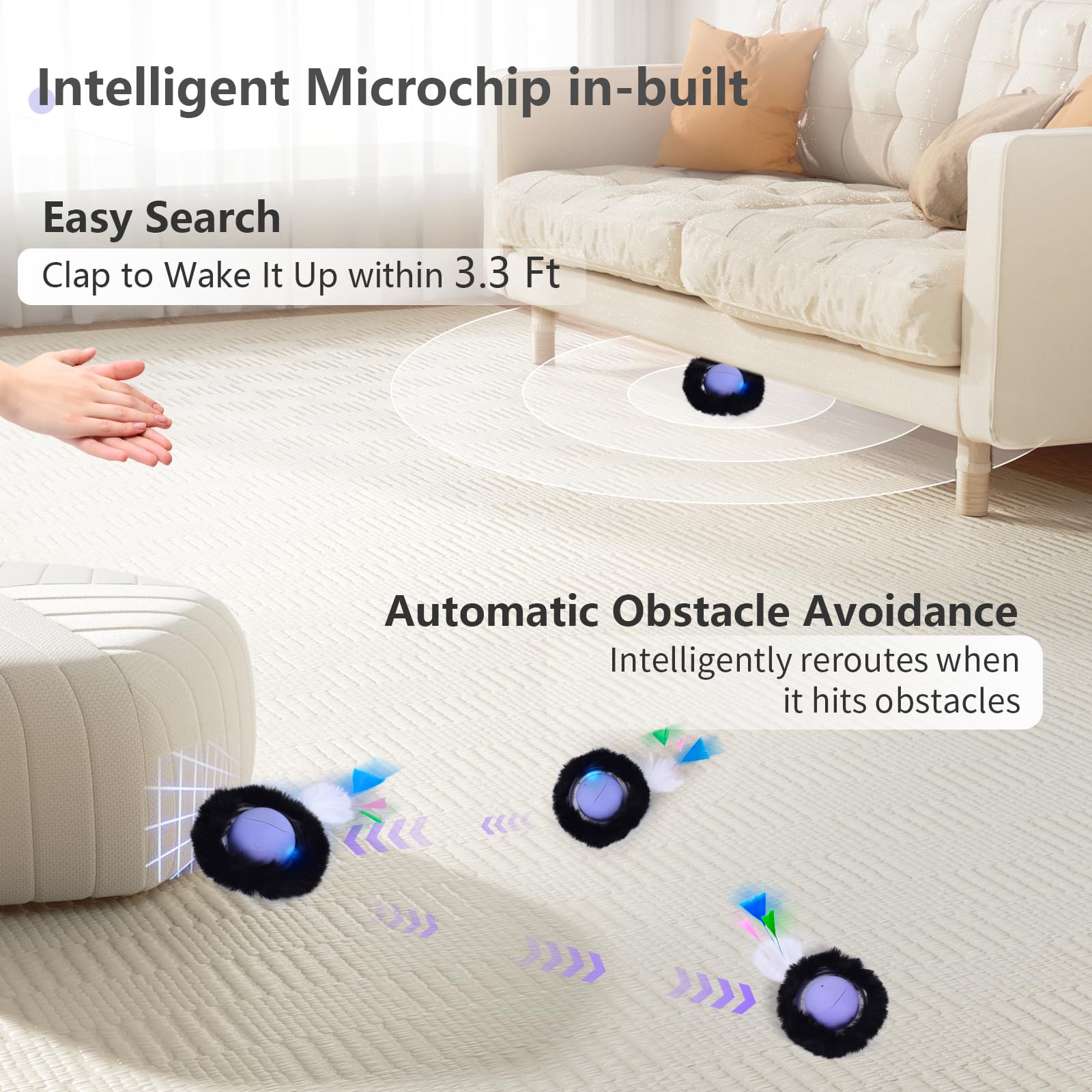 ORSDA Gato: Sensor de tacto para activar juego con un toque.