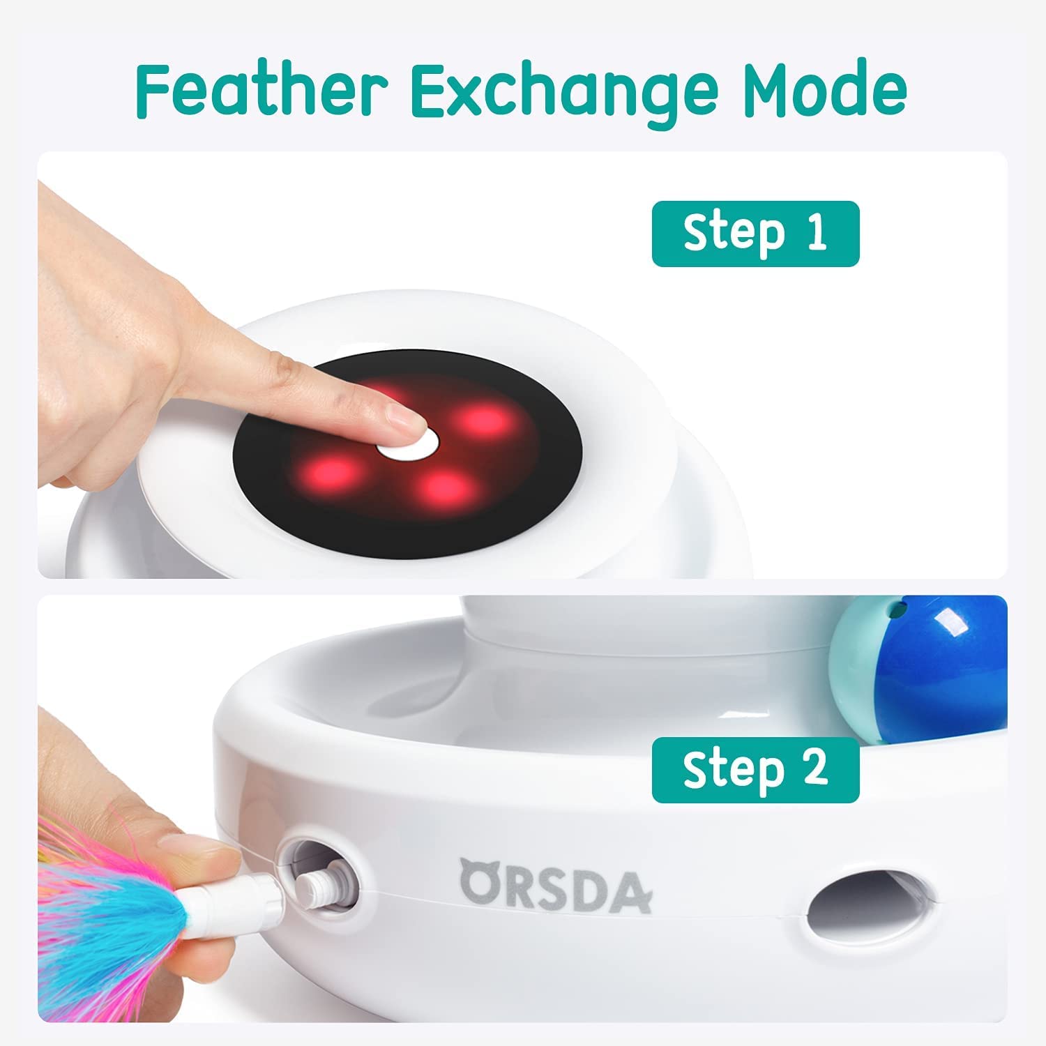 ORSDA Juguete 2-en-1 apagado automático 10 minutos para conservar baterías.