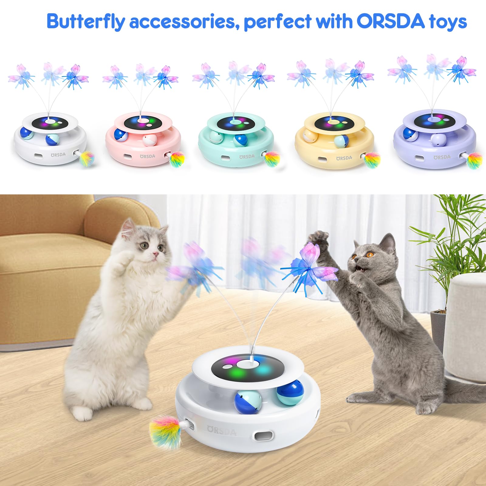 ORSDA mariposa con modo vibración para juego dinámico