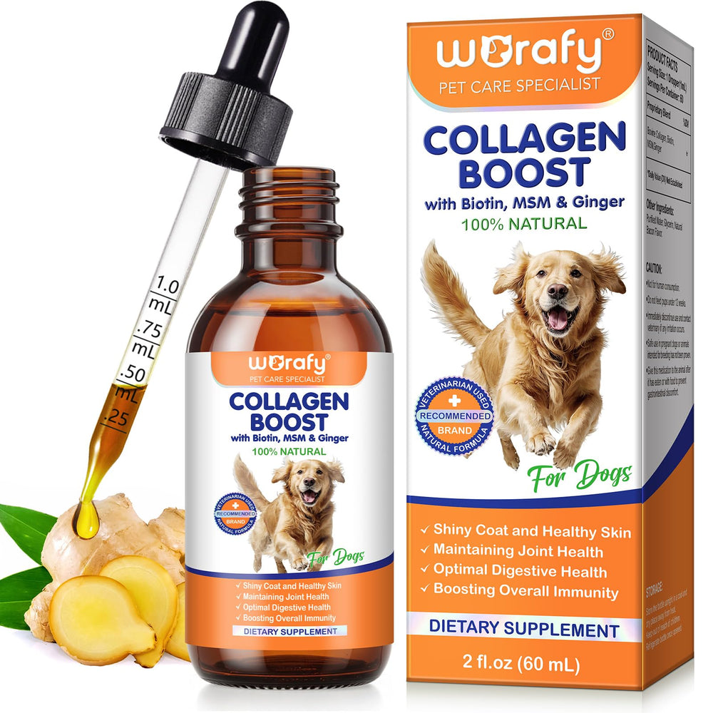 O.SECERT Colágeno para perros, botella con vertido suave para uso diario