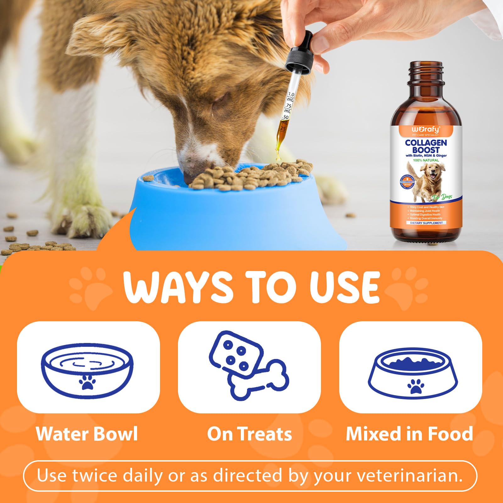 Absorción rápida de O.SECERT Colágeno para perros
